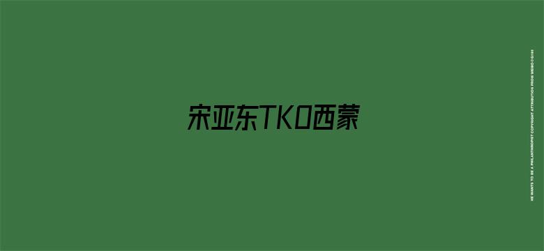 宋亚东TKO西蒙